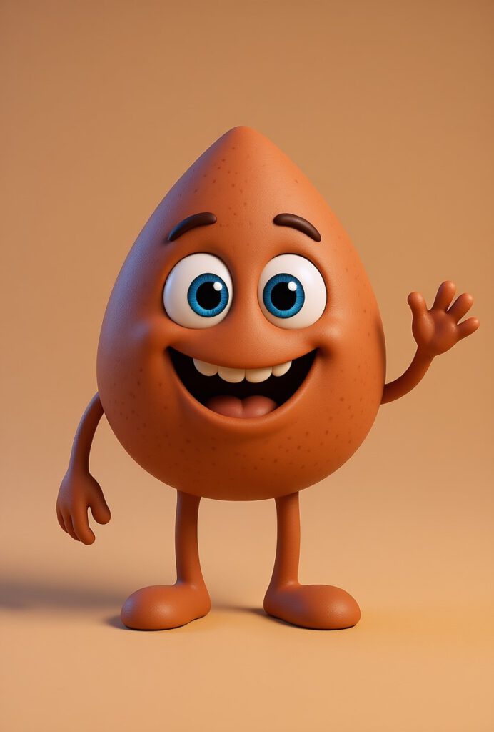 Das Bild zeigt ein freundliches Buchweizensprossen - Monsterchen