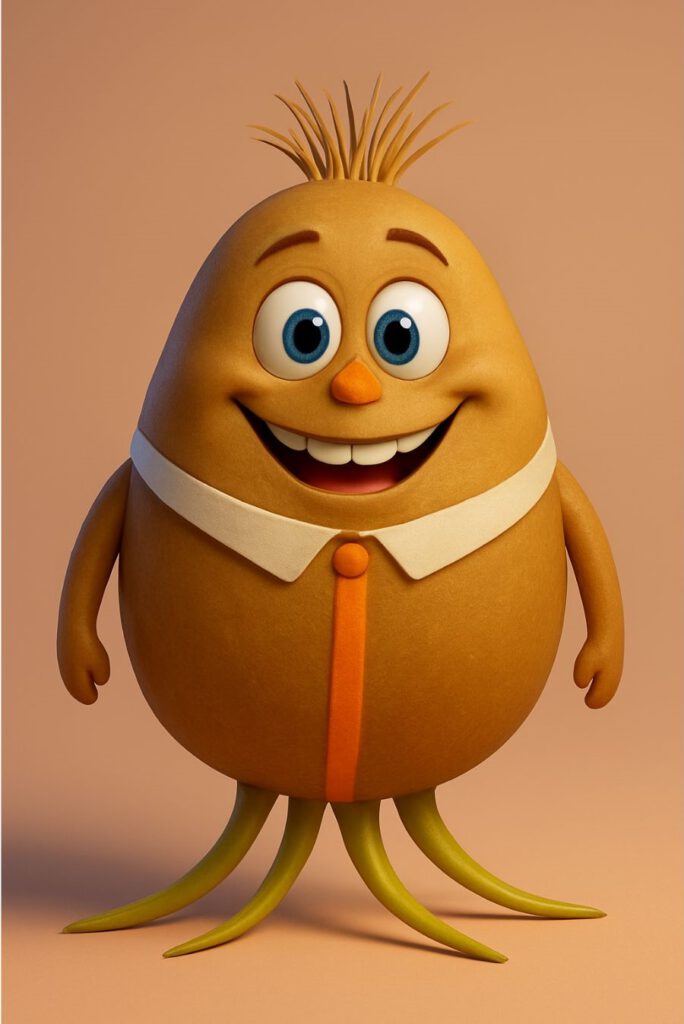 Ein kleines, süßes und freundliches Weizensprossen - Monsterchen